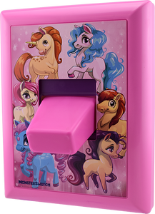 Ponies Cover Plate-Pink