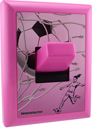 Soccer Cover Plate-Pink